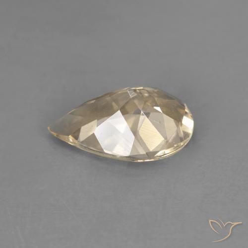 Morganita Laranja claro Natural 1.02ct, Formato de pêra, VVS-VS