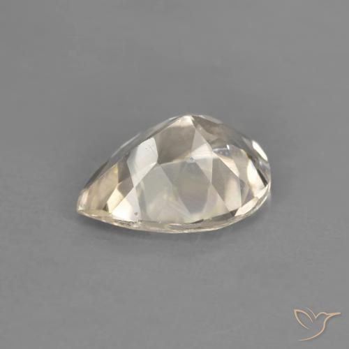 Morganita Dourado claro Natural 0.96ct, Formato de pêra, VVS-VS