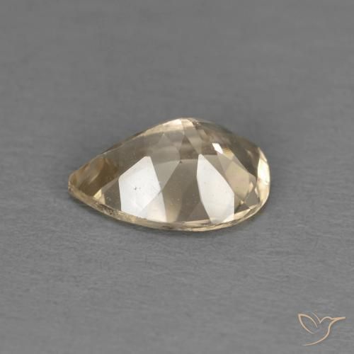 Morganita Ouro Natural 0.98ct, Formato de pêra, VS