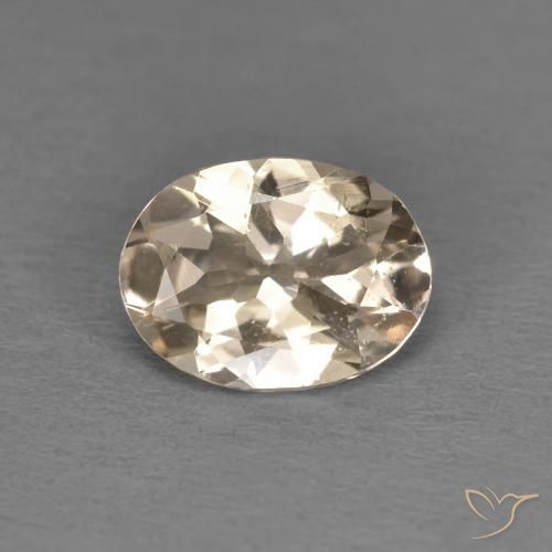 1.02ct Natural Light Neutral Orange Morganita, oval, VS