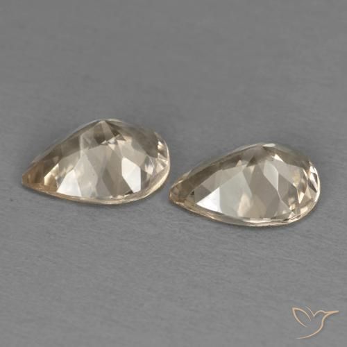 Pedras preciosas de Morganita Light Neutral Orange natural de 1.52 ct, Formato de pêra, VS