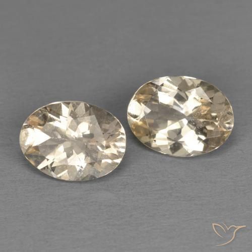 Pedras preciosas de Morganita Laranja claro natural de 1.98 ct, oval, VS