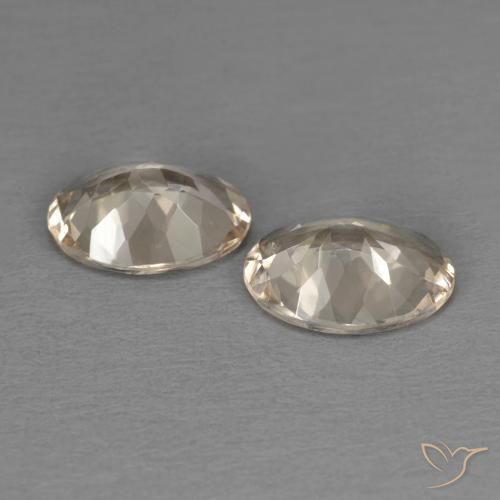 Pedras preciosas de Morganita Light Neutral Orange natural de 1.67 ct, oval, VS