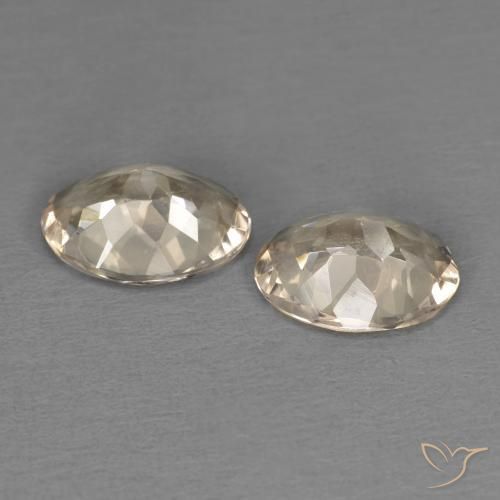 Pedras preciosas de Morganita Laranja claro natural de 1.79 ct, oval, VVS-VS