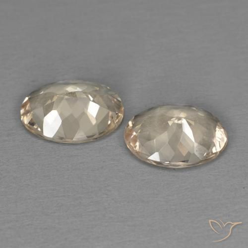 Pedras preciosas de Morganita Laranja claro natural de 1.68 ct, oval, VVS-VS