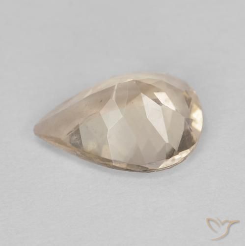 Morganita Laranja claro Natural 0.79ct, Formato de pêra, VVS