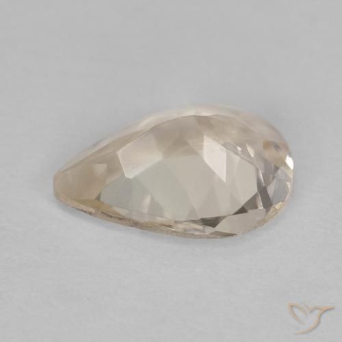 Morganita Laranja claro Natural 0.78ct, Formato de pêra, VVS