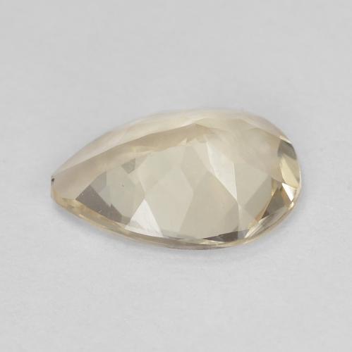 Morganita dourado natural 0,75ct, formato de pêra, VVS