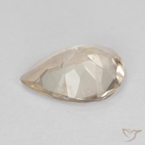 Morganita Dourado claro Natural 0.85ct, Formato de pêra, VS