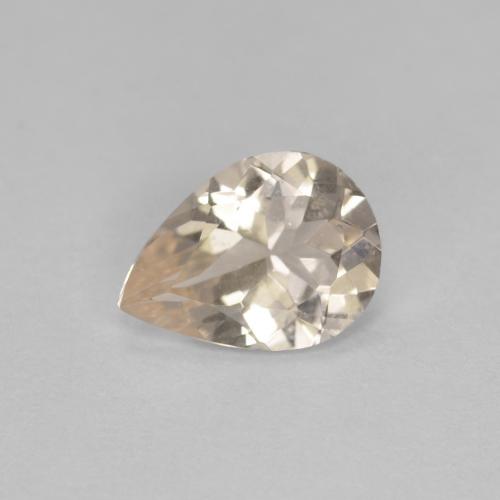 Morganita dourado natural 0,54ct, formato de pêra, VS