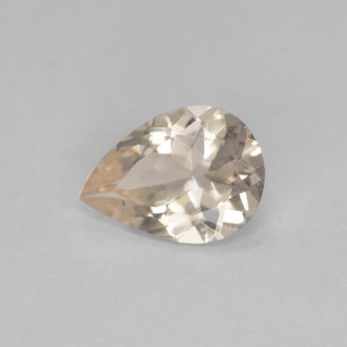 Morganita dourado natural 0,54ct, formato de pêra, VS