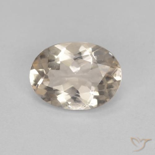 0.99ct Natural Dourado claro Morganita, oval, VS