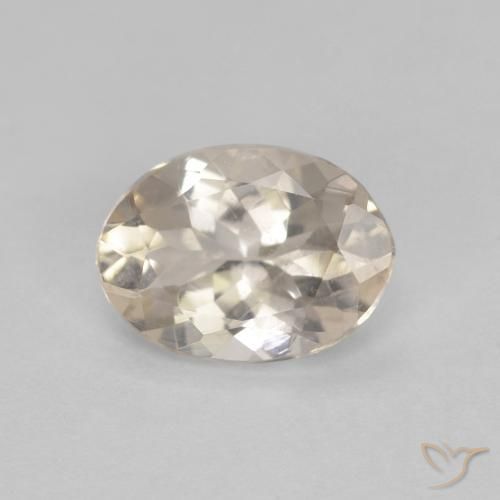 0.85ct Natural Dourado claro Morganita, oval, VS