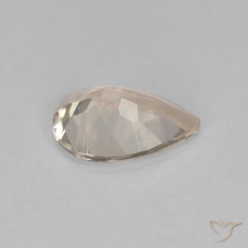 Morganita Dourado claro Natural 0.76ct, Formato de pêra, VS