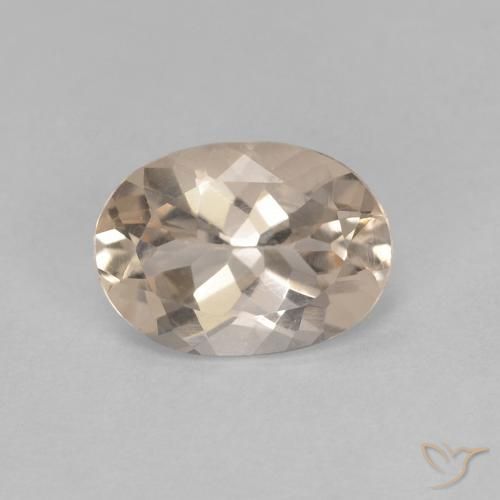 0.92ct Natural Dourado claro Morganita, oval, VVS