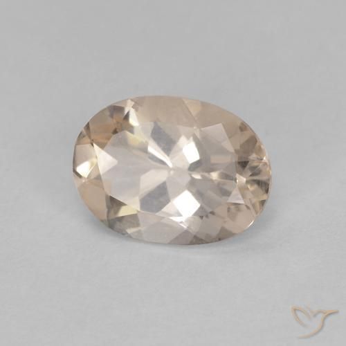 Morganita Dourado claro Natural 0.92ct, oval, VVS