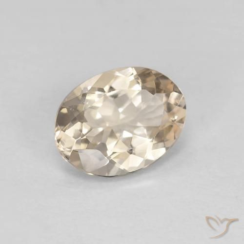 Morganita Dourado claro Natural 1.00ct, oval, VVS-VS