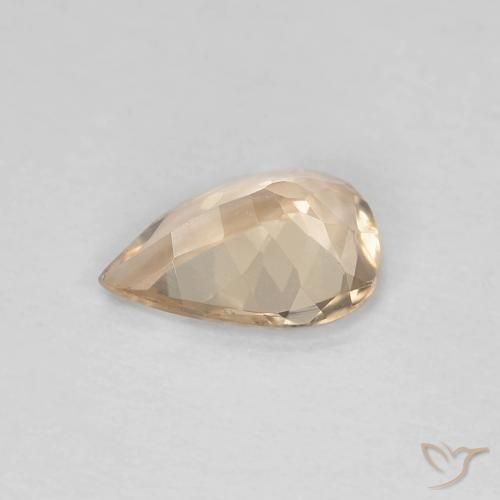 Morganita Laranja claro Natural 0.75ct, Formato de pêra, VVS-VS