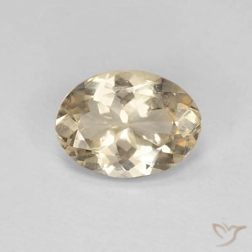 0.89ct Natural Dourado claro Morganita, oval, VVS