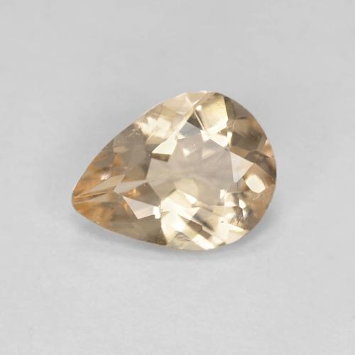 Morganita laranja natural 0,78ct, formato de pêra, VS