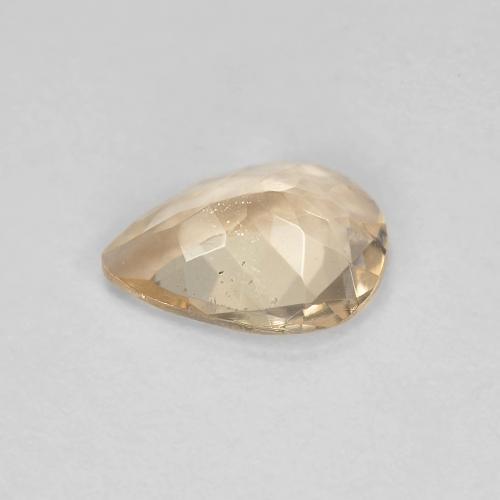 Morganita laranja natural 0,78ct, formato de pêra, VS