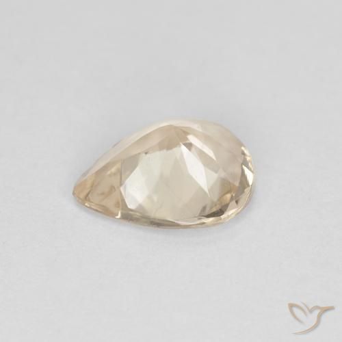 Morganita Dourado claro Natural 0.70ct, Formato de pêra, VS