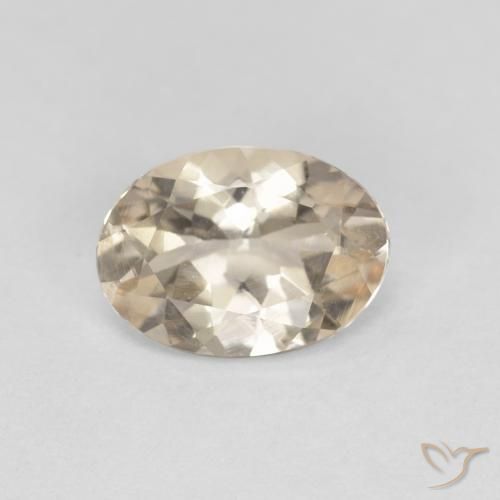 0.86ct Natural Dourado claro Morganita, oval, VVS-VS