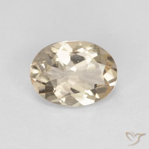 Morganita Dourado claro Natural 0.98ct, oval, VVS-VS