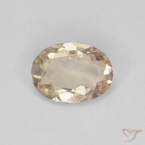 Morganita Dourado claro Natural 0.81ct, oval, VS
