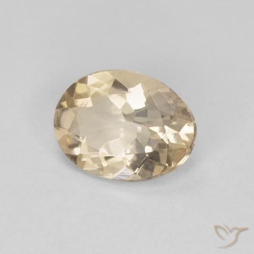 Morganita Dourado claro Natural 0.92ct, oval, VS