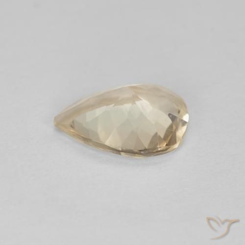 Morganita Dourado claro Natural 0.70ct, Formato de pêra, VS