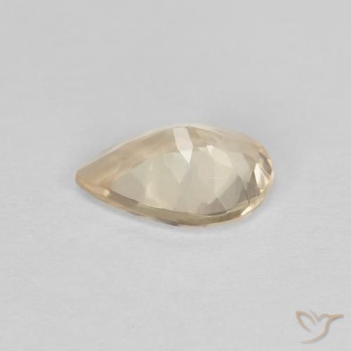 Morganita Dourado claro Natural 0.75ct, Formato de pêra, VS