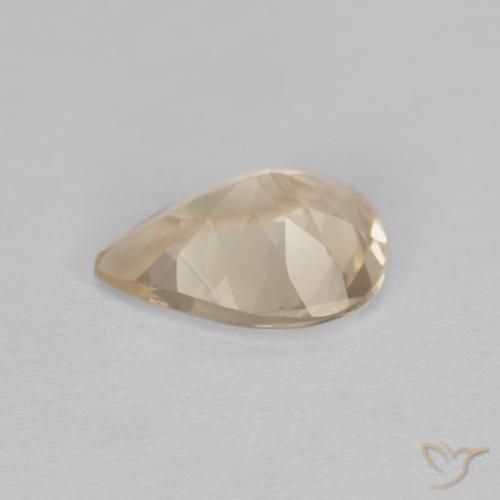 Morganita Dourado claro Natural 0.86ct, Formato de pêra, VS