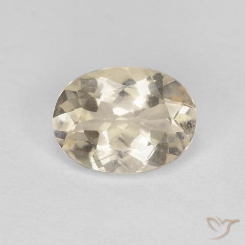 0.97ct Natural Dourado claro Morganita, oval, VVS-VS