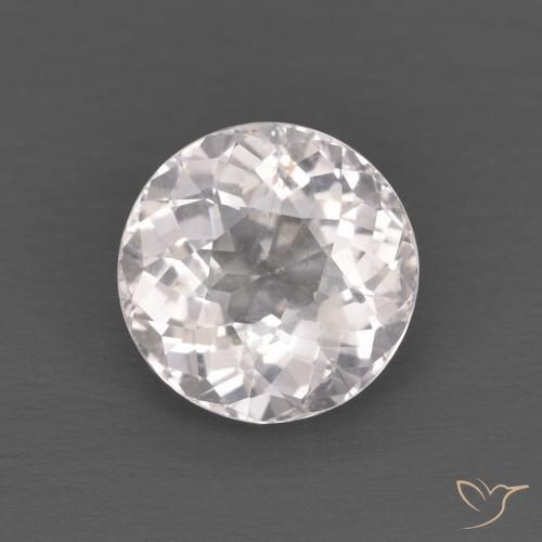 1.25ct Natural Luz rosa Morganita, Redondo, VS