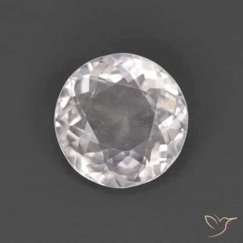 1.01ct Natural Luz rosa Morganita, Redondo, VS