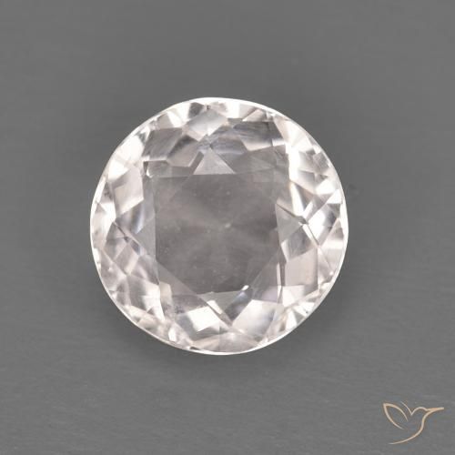 Morganita Rosa bem claro Natural 1.04ct, Redondo, VVS-VS