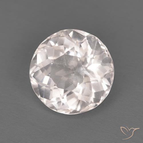 Morganita Rosa bem claro Natural 1.32ct, Redondo, VVS-VS