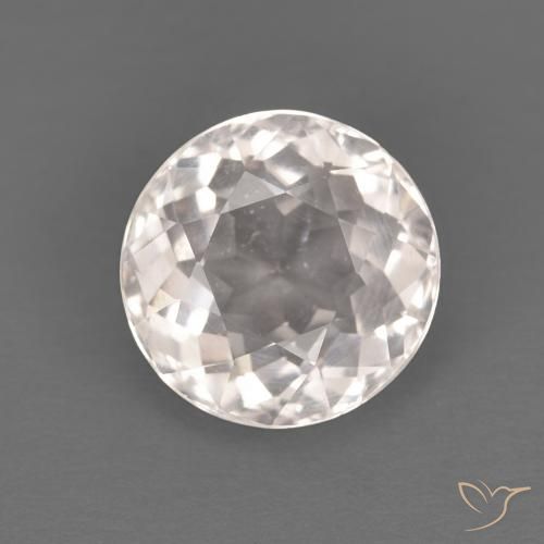 1.28ct Natural Rosa bem claro Morganita, Redondo, VVS-VS