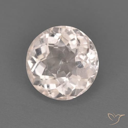 Morganita Rosa bem claro Natural 1.14ct, Redondo, VS