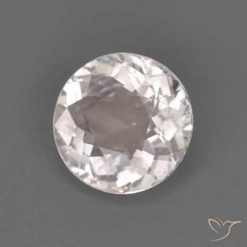 Morganita Rosa bem claro Natural 1.22ct, Redondo, VS