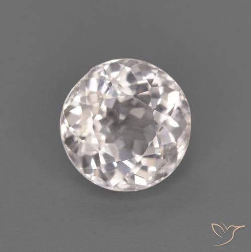 Morganita Rosa bem claro Natural 1.02ct, Redondo, VS