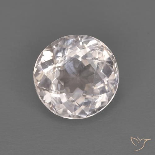 1.06ct Natural Rosa bem claro Morganita, Redondo, VS-SI