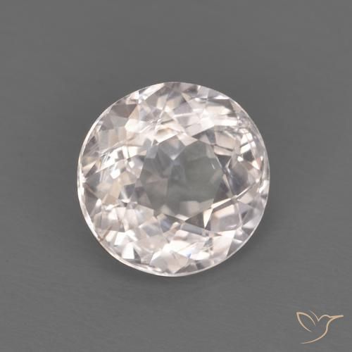Morganita Rosa bem claro Natural 1.06ct, Redondo, VS-SI
