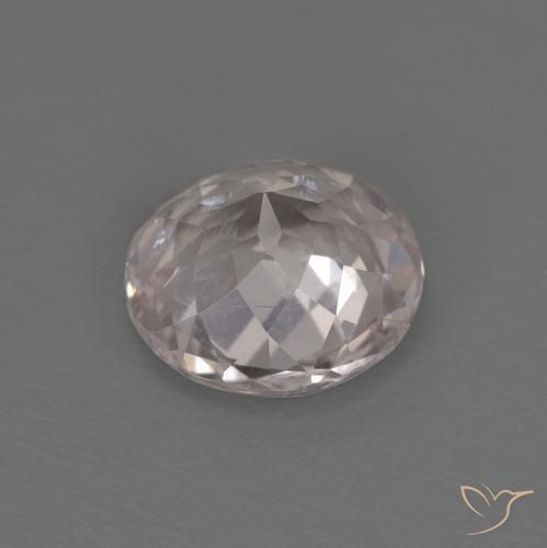 Morganita Rosa bem claro Natural 1.06ct, Redondo, VS-SI