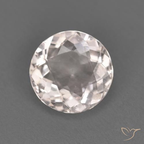 1.03ct Natural Rosa bem claro Morganita, Redondo, VVS-VS