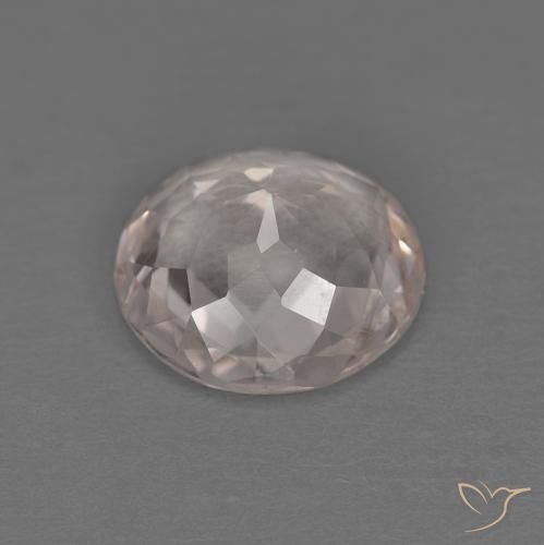 Morganita Rosa bem claro Natural 1.03ct, Redondo, VVS-VS