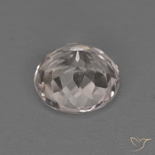 Morganita Rosa bem claro Natural 1.19ct, Redondo, Transparente