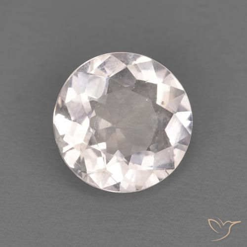 Morganita Rosa bem claro Natural 0.96ct, Redondo, VVS-VS
