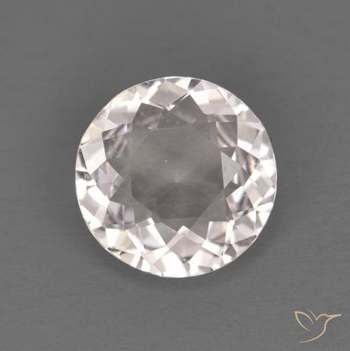 0.97ct Natural Rosa bem claro Morganita, Redondo, VVS-VS